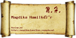 Magdika Hamilkár névjegykártya